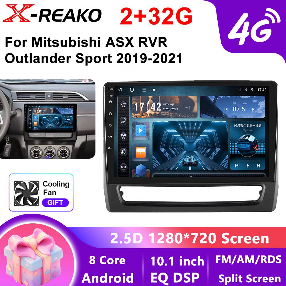 For Mitsubishi ASX RVR Outlander Sport 2019-2021  Android 2 Din Car Auto Carplay 4G+WIFI GPS Car Radio Navigation Multimedia Video Player Stereo BT