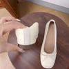 Autumn New Small Inner Height Increase Ballet Single Shoes Women's Retro Bow One Pedal Single Shoes