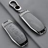 Zinc Alloy Leather Car Key Fob Case For Ford Fusion Mondeo Mustang F 150 Explorer Edge     Key Fob Car Key Case
