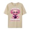 I Axolotl Questions Anime Kawaii Axolotl Kids Mens Designer Clothes T Shirt Men Leisure