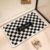 Bathroom Absorbent Floor Mat, Diatom Mud Quick-drying Mat, Toilet Door Carpet, Toilet Anti-skid and Anti-drop Foot Mat