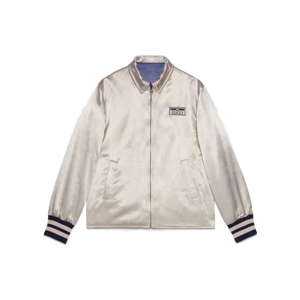 Gucci Jackets Unisex Beige Lapel Moderate Other 654830-ZAGVV-4309