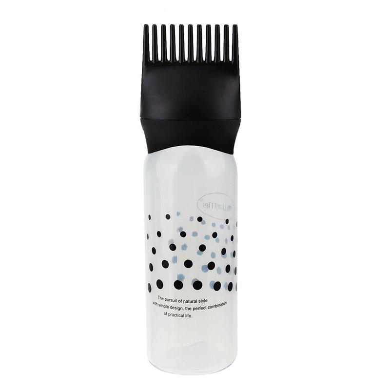 Plastic Shampoo Bottle Oil Comb Dispensing Applicator Bottles 3 Colors Big Capacity Salon Hair Coloring Hair Styling Accessories