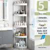 Triangular Bathroom Corner Shelf Rack for Indoor Storage
