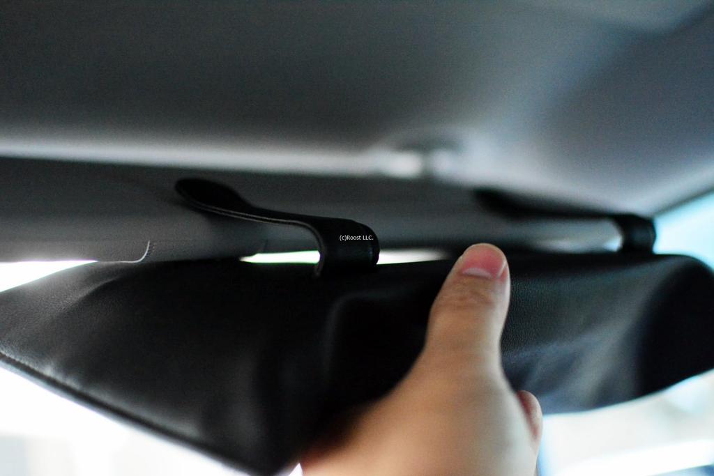 Inspected In Stylish Hanging Tissue Case for and Compatible with Boxes and Boxless PU Leather Black Visor [100% Japan] Cars, Headrests, Kitchens,