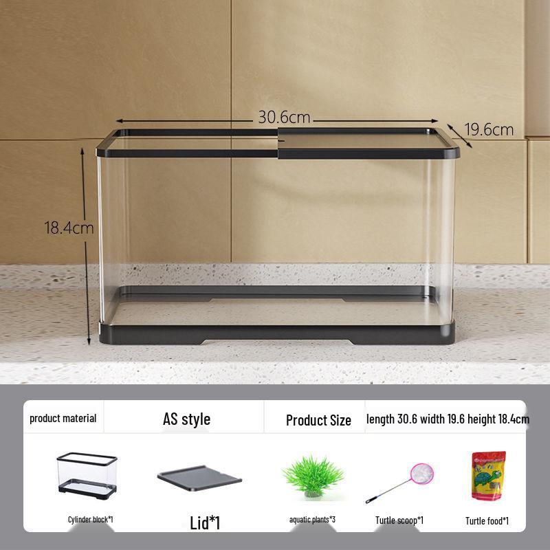 

Turtle Habitat with Basking Platform & Filtration for Home-Raised Brazilian Turtles Very Small Amphibious Platform 235