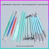 Silicone Double-Ended Dotting and Pressing Pen for Polymer Clay Sculpting