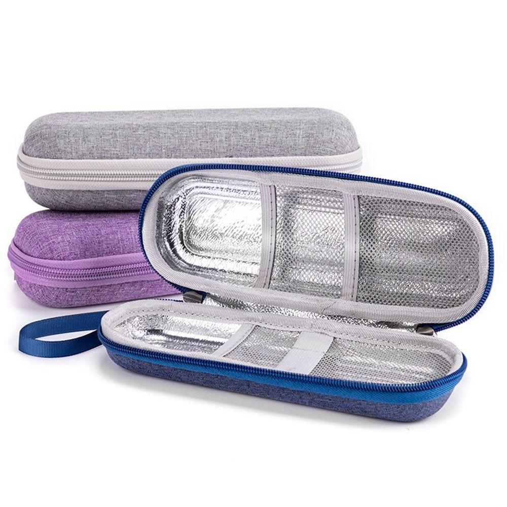 Portable EVA Insulin Cooling Bag Waterproof Thermal Insulated Pen Bag Pocket Pill Protector for Diabetics