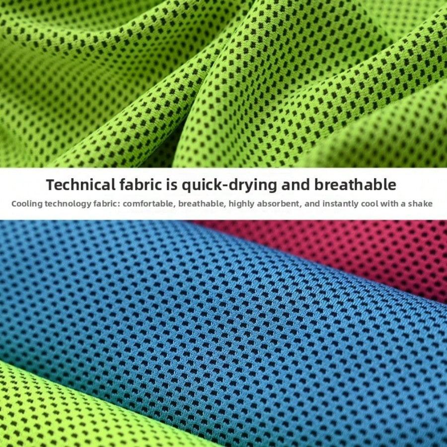 Cold towel Double-layer sports sweat-absorbing towel Fitness wipe sweat towel Quick-drying towel