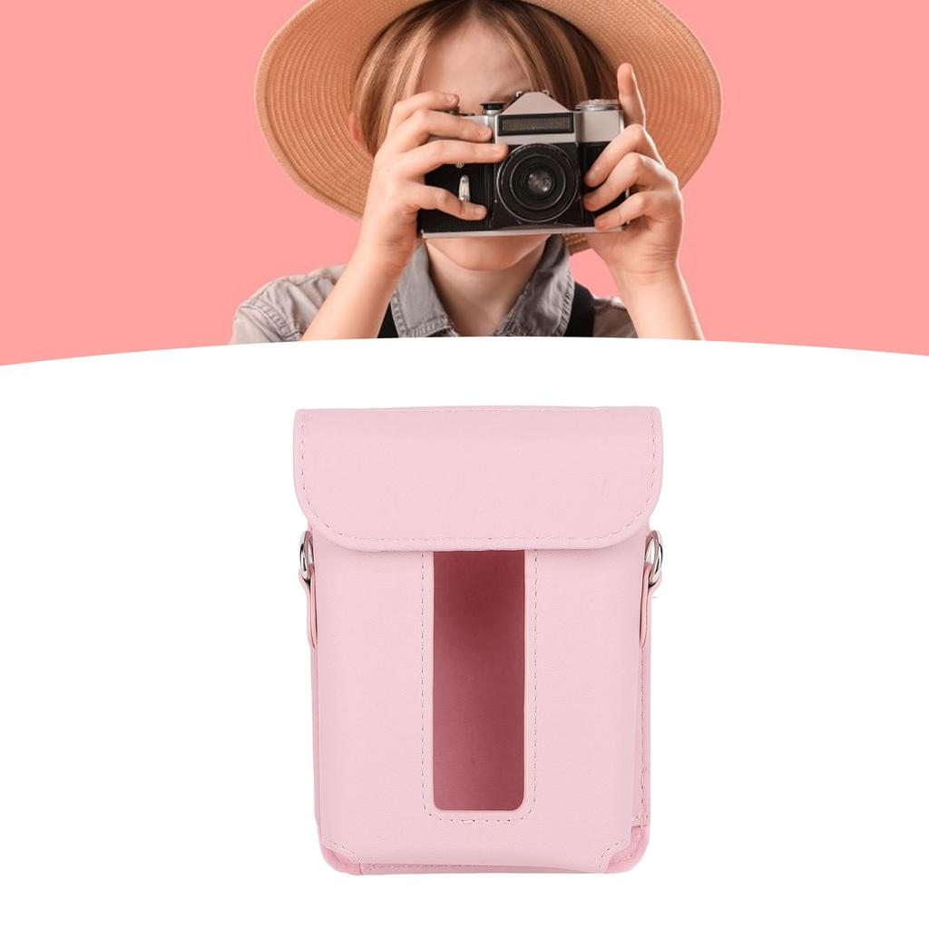Carrying Case for Link 3 PU Smartphone Printer Protective Case Cover Storage Bag with Shoulder Strap for Travel