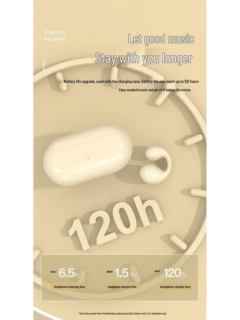 X22 Bone Conduction Bluetooth Headset: Wireless Clip-On, In-Ear, Noise Reduction, Black Technology for Sports