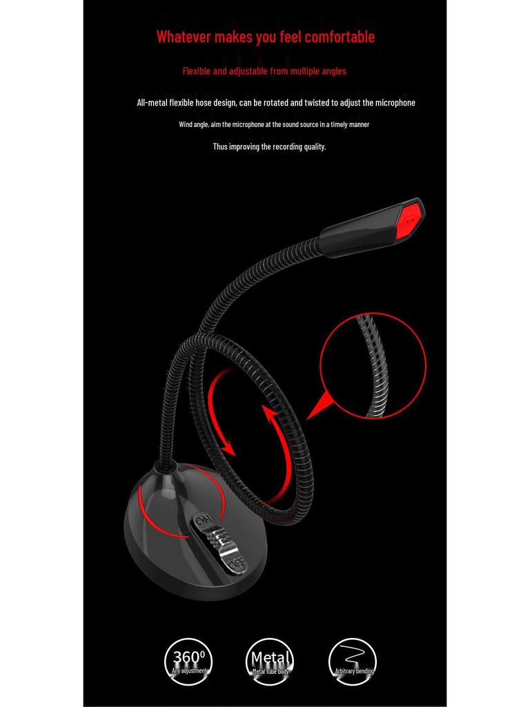 Wired Conference Microphone for Desktop and Laptop
