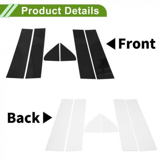 6 Pcs Door Pillar Window Trim for Chevy Silverado -2024