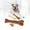 Indestructible Dog Bone Chew Toy Natural Non Toxic Puppy Chewing Game for Small Medium Large Breed Dental Care Anti Bite Pet