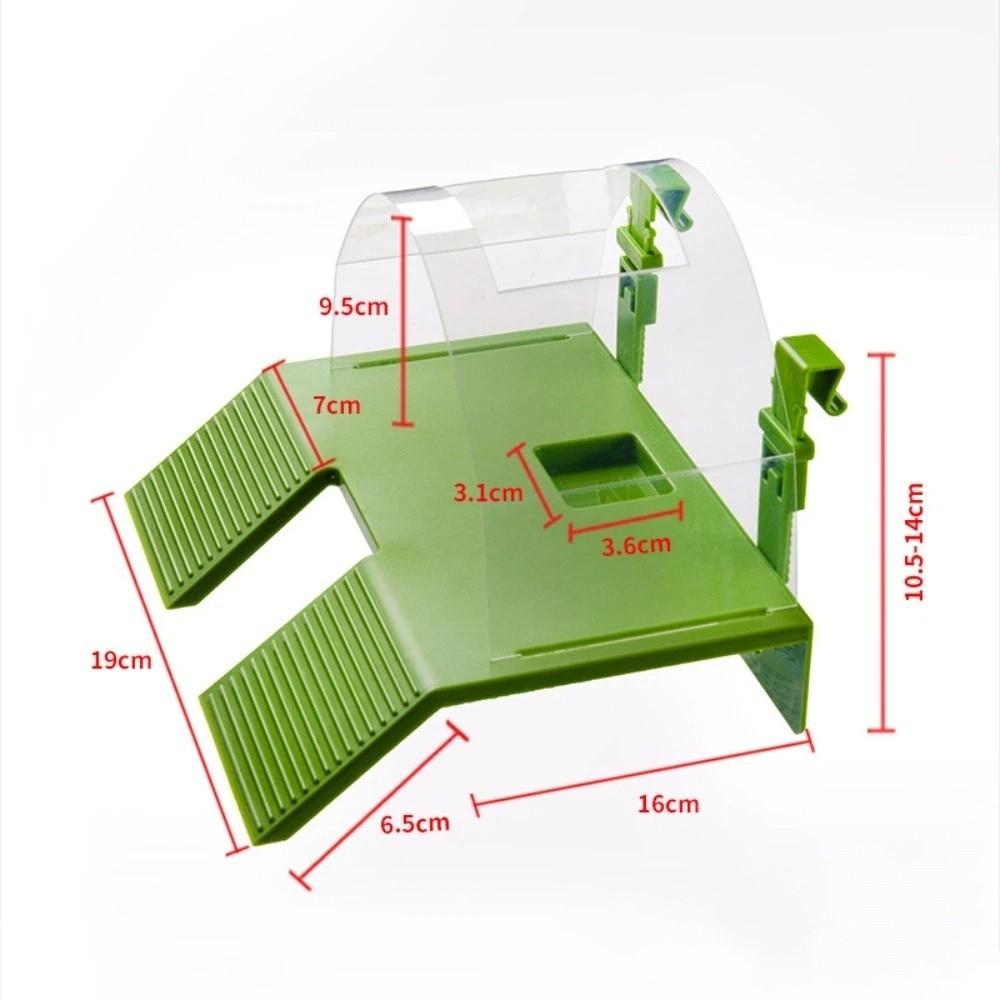 Anti-Escape Cover Turtle Basking Platform with Hooks Aquarium Basking Platform Reptile Enclosure