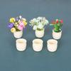 Dollhouse Home Mini Miniature Plastic Plant Pot Handmade Flower Pot Accessories