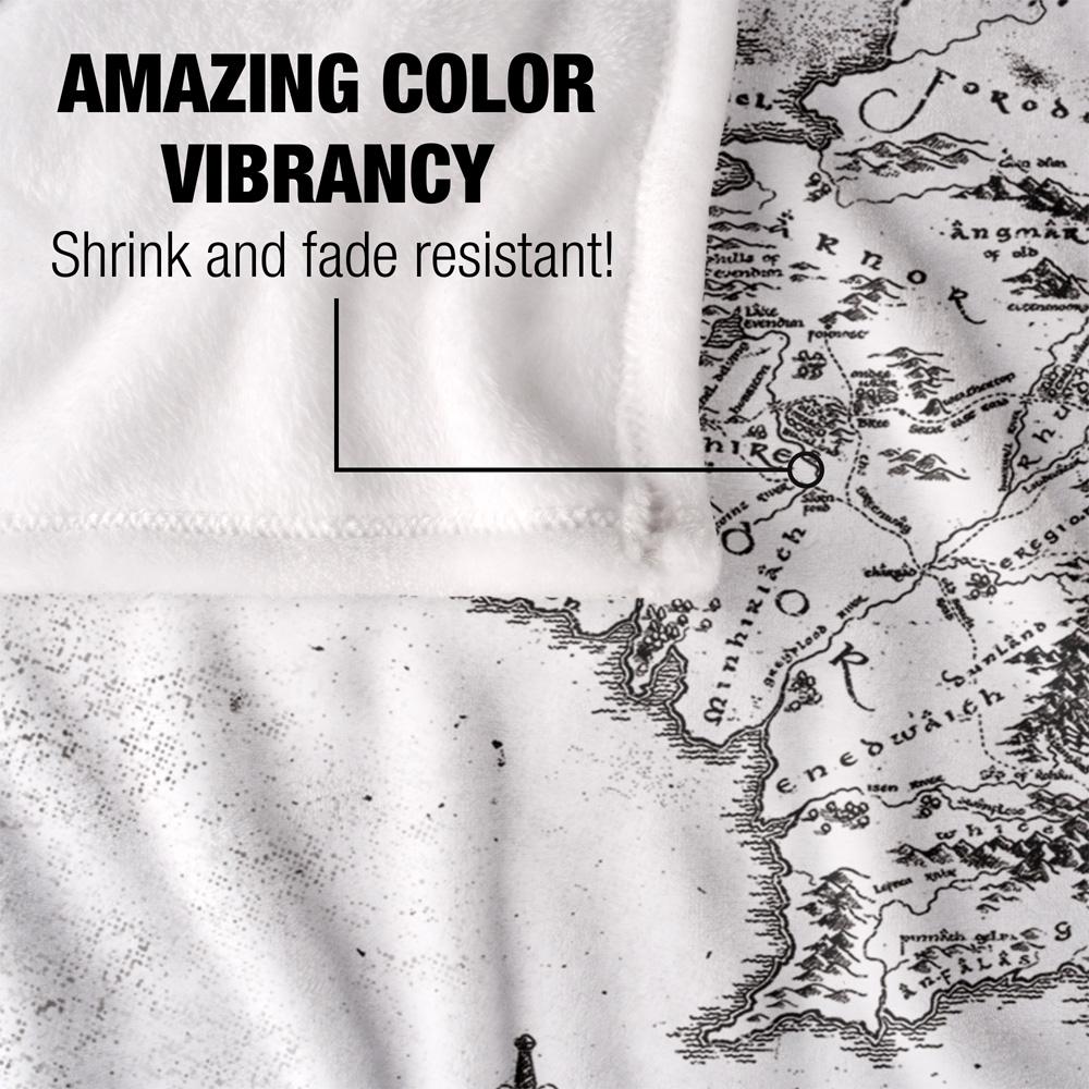 Lord Of The Rings World Map Blanket