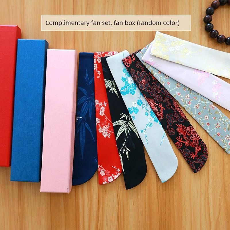 Peony Fan Chinese Ancient Style Summer Portable Semi-Transparent Short Surface Spray Painting Japanese Folding Fan Special Dance Fan Gift