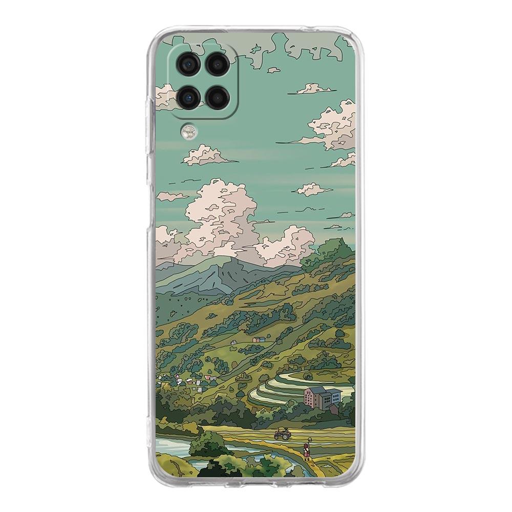 INS Japan Sunset Scenery Phone Case For Samsung A51 A71 A21S A12 A11 A31 A41 A01 A03S A22 A13 A33 A73 A53 A52 A32 5G A23 Cover