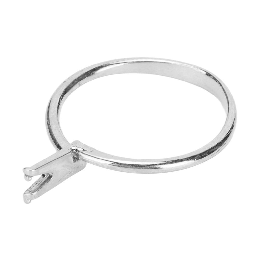 Blank Ring Base Steel Short Four Claws Exquisite Glossy Lightweight Finger Rings Components for DIY