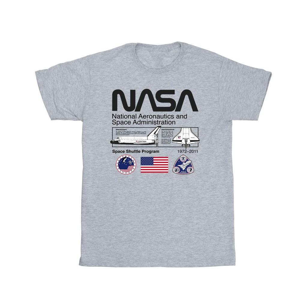 NASA Tricou din bumbac pentru fete Space Admin
