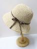 Summer UV Protection Holiday Beach Flower Design Straw Hat Women's Straw Crochet Bohemian Foldable Panama Sun Hat