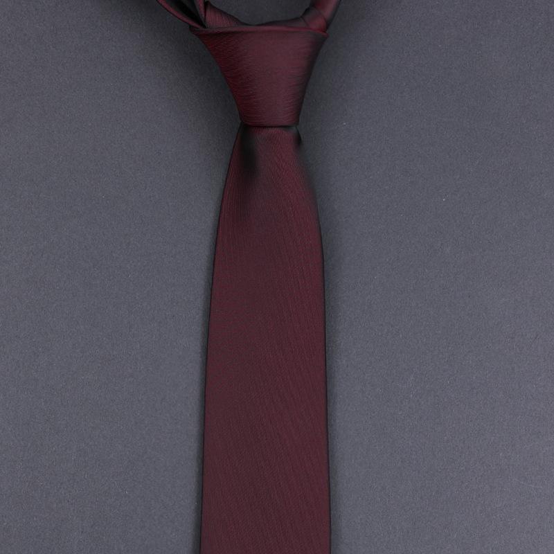Burgundy Groom Wedding Burgundy Best Man Dress Business Zip Knot Free Men'S Tie Wedding