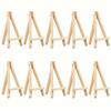 10 Pieces Wooden Display Stand with Adjustable Mini Artist Tripod for Canvas Oil Painting Craft Painting