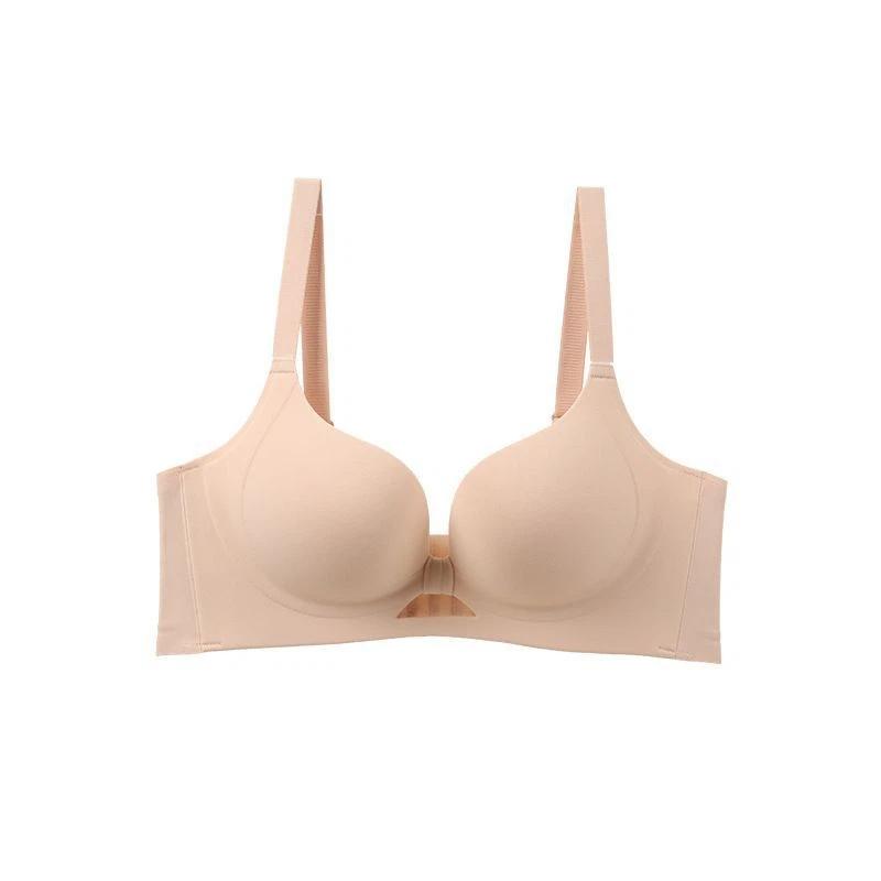 Red Wireless Push Up Bra Seamless Comfortable Lingerie For Women S розовый