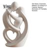 Unique Wedding Gift Ideas 3D Printed Abstract Couple Embrace Statue, Heart Hollow Love Figurine, Minimalist Romantic Soft Furnishing Displays