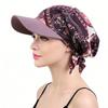 Spring and Summer New Triangle Scarf Printed Brim Headscarf Cap Cap Outdoor Sun Hat JDT-234P