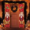 Nutcracker King Series New Christmas Couplets New Year's Party Soldiers Porch Atmosphere Decoration Door Curtains Flag Hangers