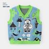 [Spring 25 New Collection] Boys' Mountain Series Hand-Painted Pattern Jacquard Knitted Vest Sweater Children's U159