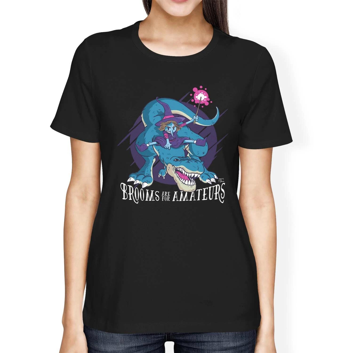 1Tee Womens Loose Fit Brooms are for Amateurs T-Shirt XS