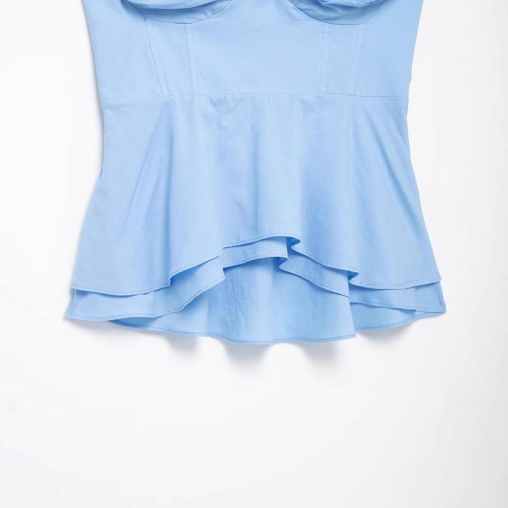 Spring 2025 Women's European & American Fashion Versatile Corset-Style Top