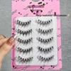 Doudou Sweet Swallowtail Fishtail Comic False Eyelashes, Transparent Stem, Asian-European Mixed Style