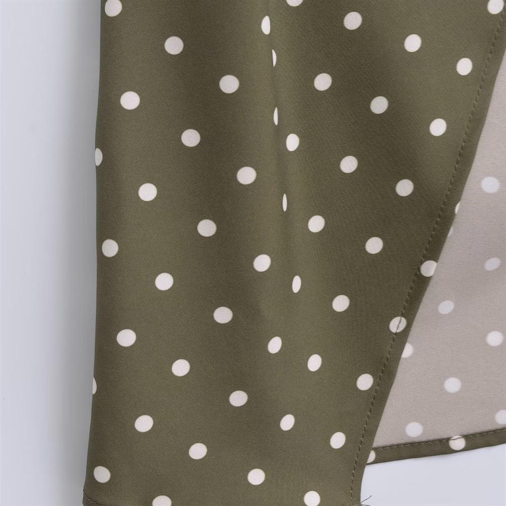 Jaro/Léto 2025 Slim Fit Puntíkované Plisované Šaty na Ramínka