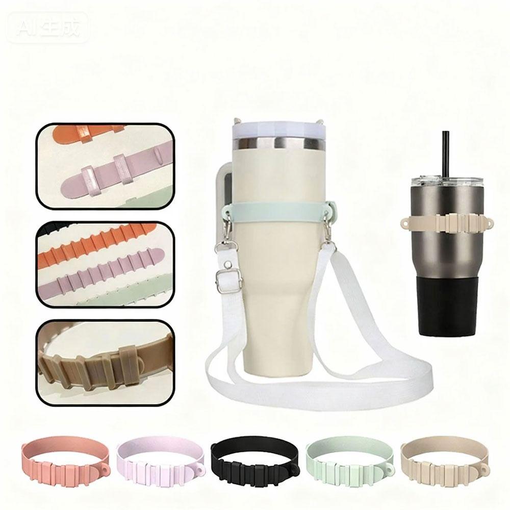 Adjustable Water Bottle Holder Universal Silicone Cup Holder Portable Carrying Straps  Travel