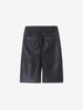 Lige Leather Shorts Black