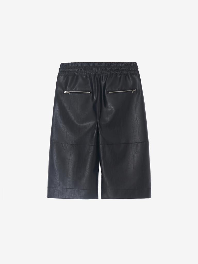 Lige Leather Shorts Black
