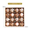 36pcs Christmas Tree Decorations Shiny PVC Ornament Balls Hanging Decor Holiday Party Home Xmas Display