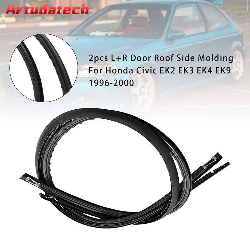 Artudatech 2 Stück L+R Tür Dach Seitenleiste für Honda Civic EK2 EK3 EK4 EK9 1996 1997 1998 1999 2000