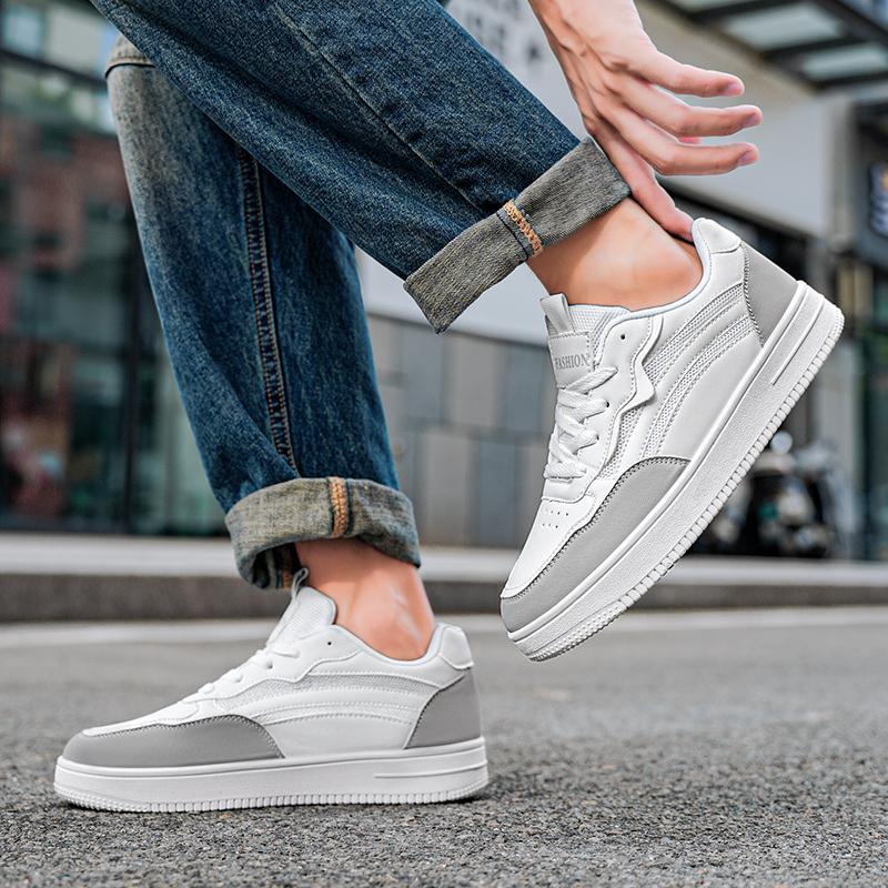 Men 's Casual Four Seasons Fashion Skateboarding  Students Comfortable Sneakers Boys Trending Soft Sole Breathable Shoes