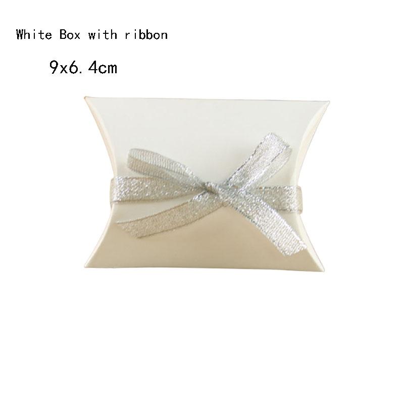 10 Stuks Kraftpapier Kussen Snoepdozen Bruiloft Feest Bedankjes Cadeauverpakking Voor Verjaardag Kerst Feestdecoratie