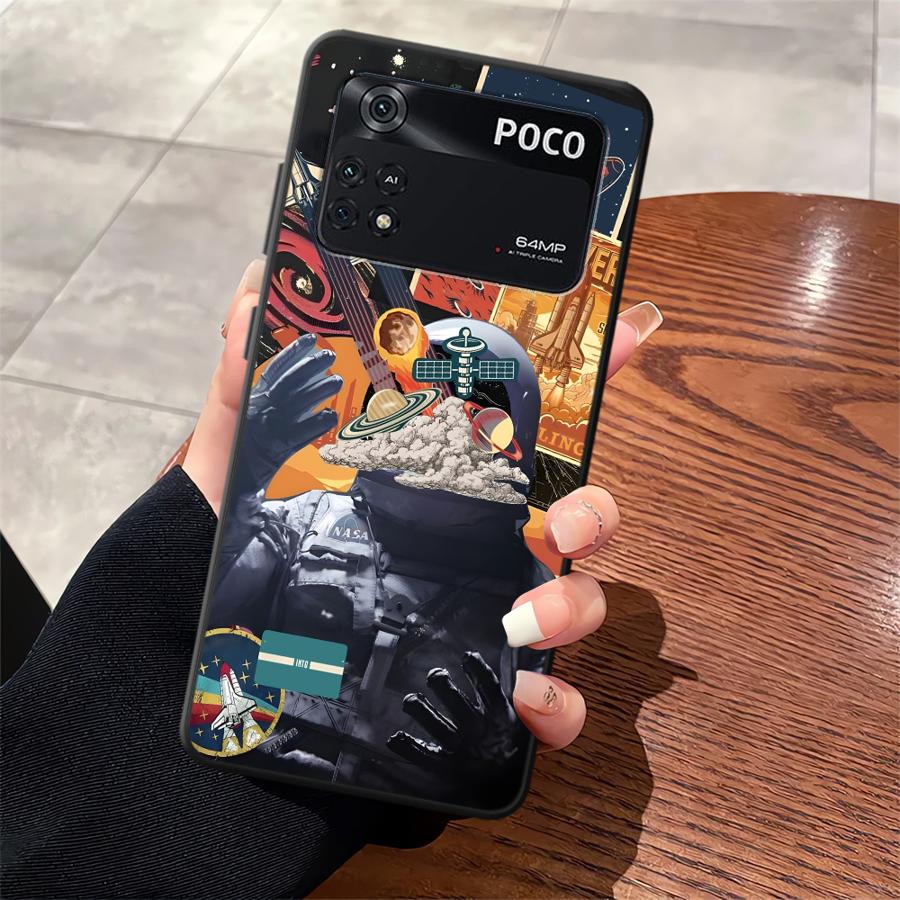 Funda Phone Cover Case for Xiaomi Poco F8 F3 C71 M5 M3 M4 M7 X3 X4 X5 X7 Pro C50 F1 C61 C75 Astronaut