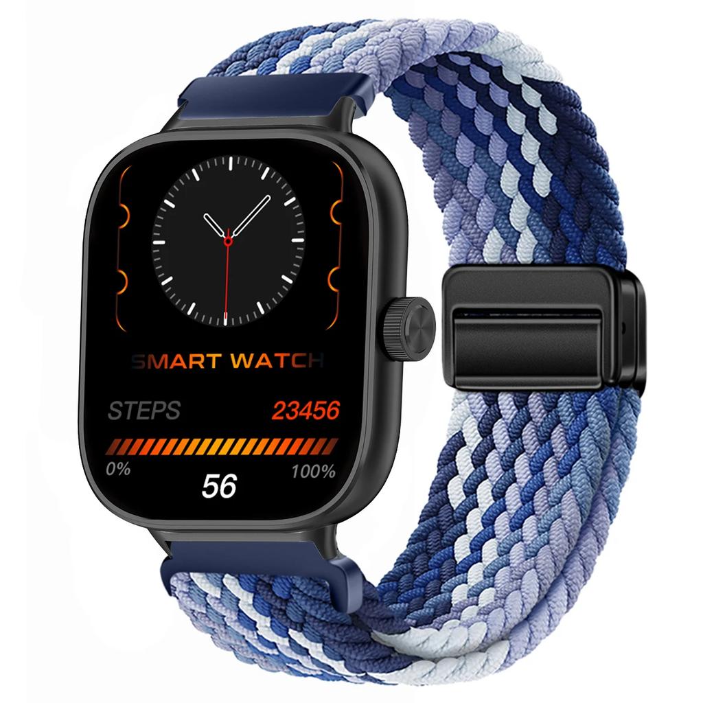 Magnetic Loop for Xiaomi Redmi Watch 4 5 Strap Adjustable Braided Sport Nylon Replacement correa bracelet Miband 8pro 9pro band