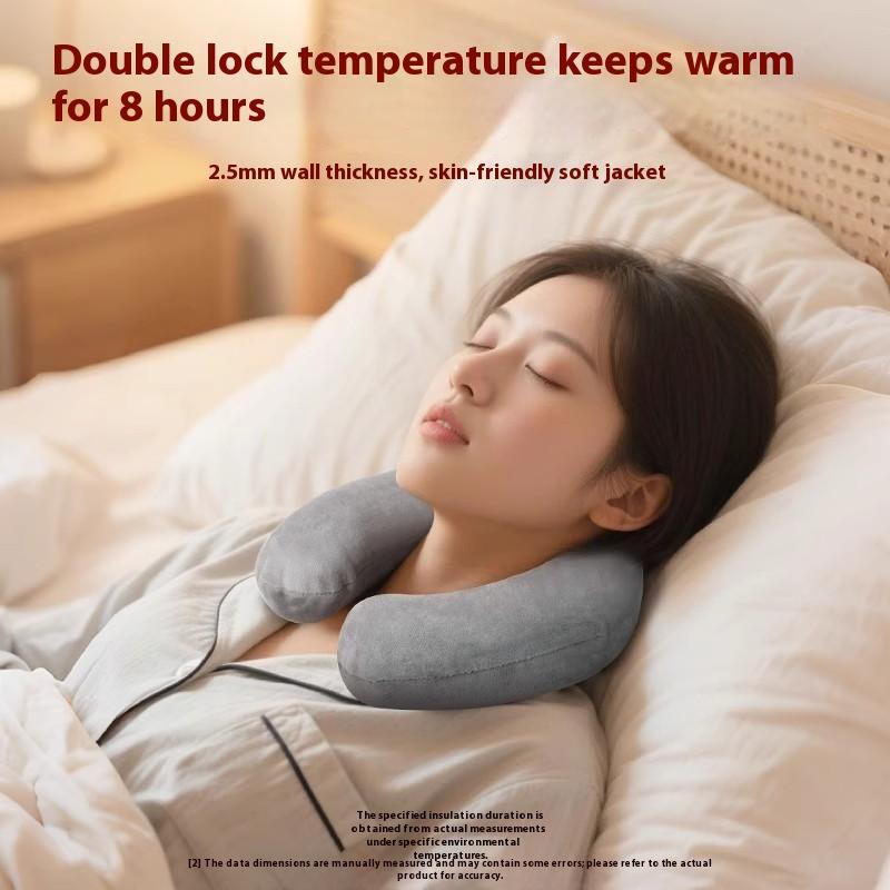 2025 Water-filled U-type Neck Warmer Neck-hanging Explosion-proof Hand Warmer Neck Hot Compress Hot Water Bottle Bag