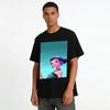 Chinese Style Mulan Cartoon Print T-Shirt Loose Casual Unisex Daily Wear Top Pure Cotton T-shirt