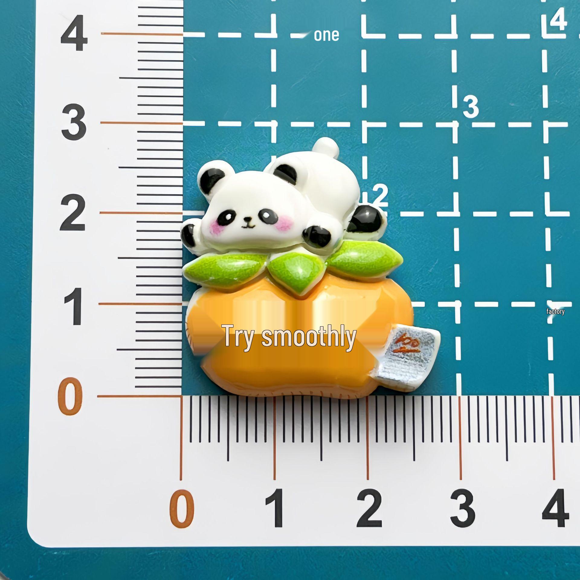 Panda Loves Learning Resin Cartoon Decorative Accessories for DIY Hair, Phone Case, Stationery Storage, and Stickers.