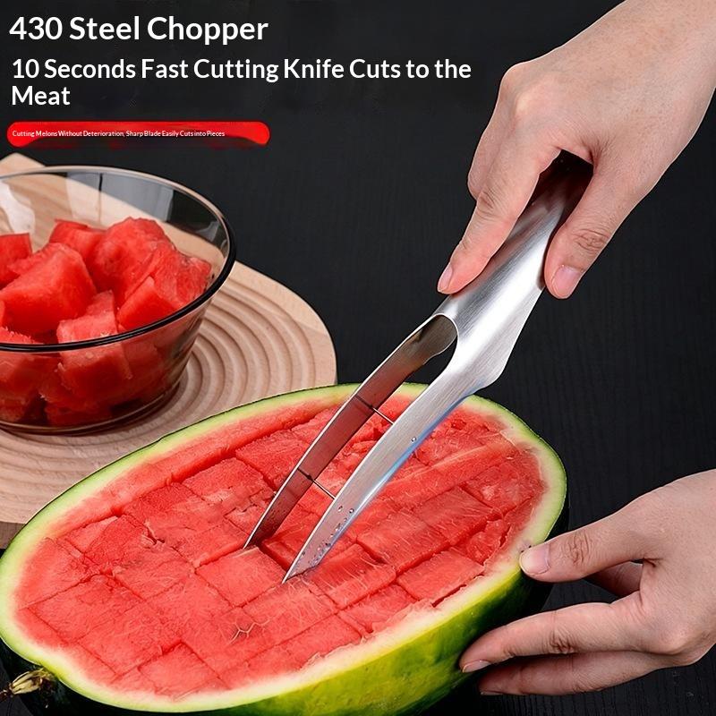 1 Set Lebensmittelqualität Wassermelonenschneider Multifunktionales Sommer-Fruchtschneidewerkzeug Perfekt für Küche BBQ Party Picknicks